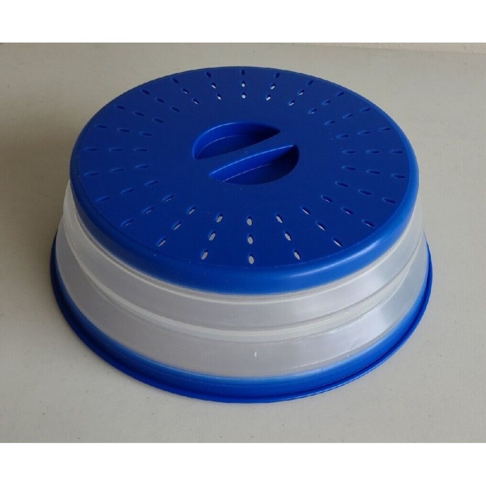 Tovolo Vented Collapsible Medium Microwave Cover (blue) - Splatter Guard